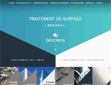 Tablet Screenshot of delcros.fr